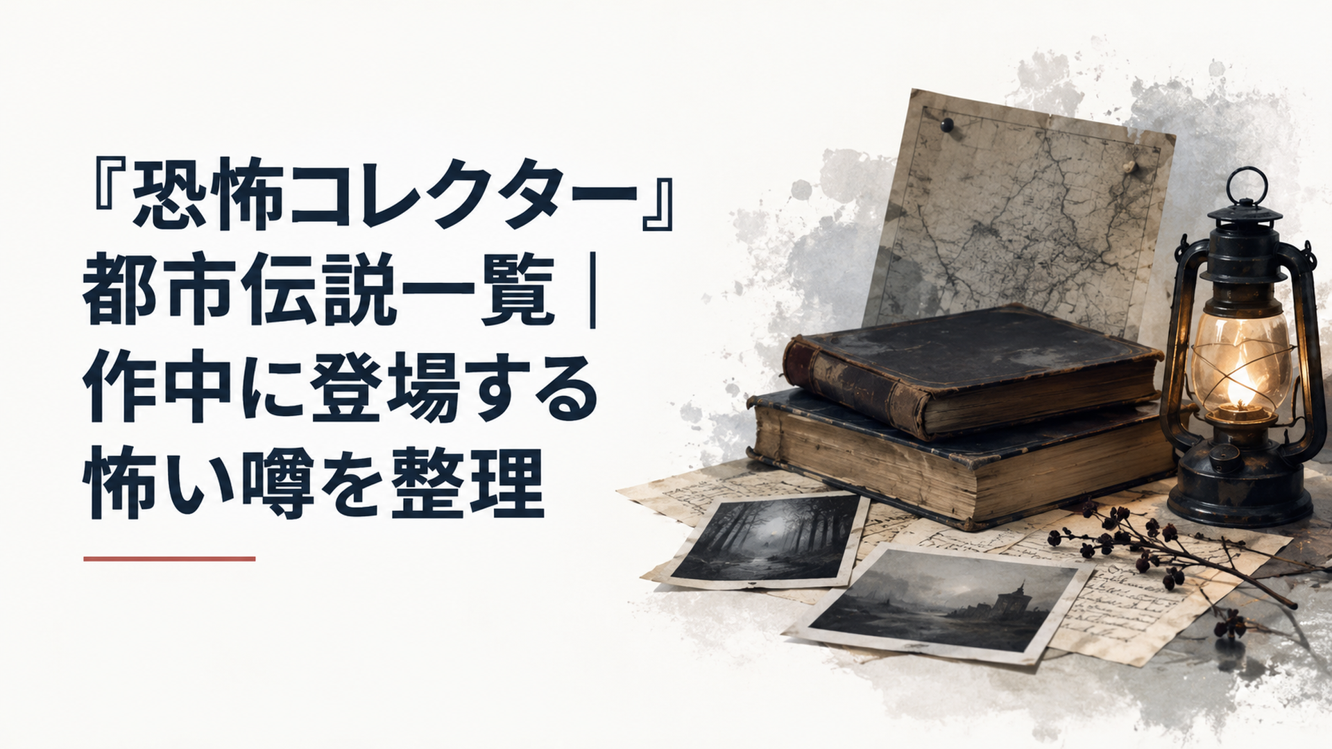 『恐怖コレクター』都市伝説一覧｜作中に登場する怖い噂を整理